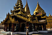 Bagan Myanmar. Shwezigon pagoda.  